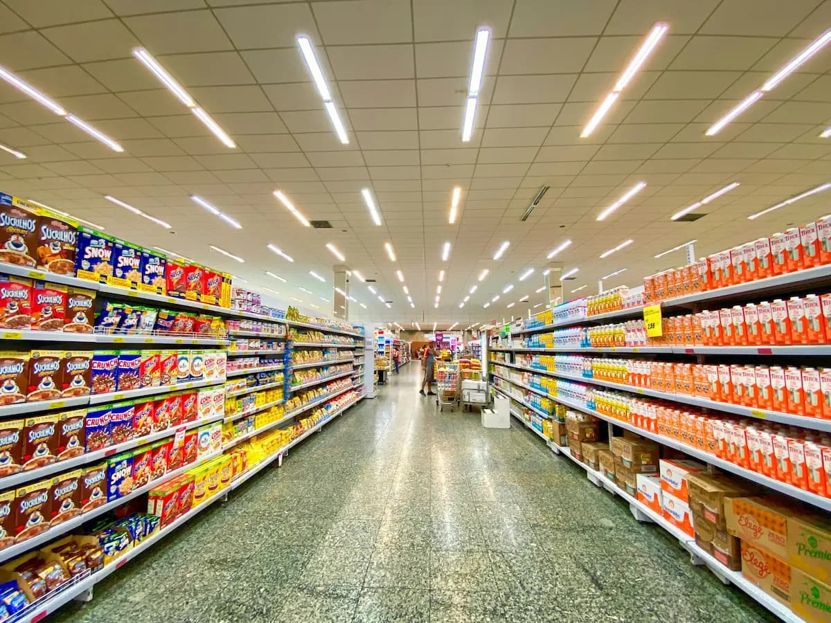Grocery store aisle